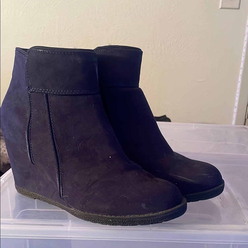 Canyon River Blues Black Wedge Shoes